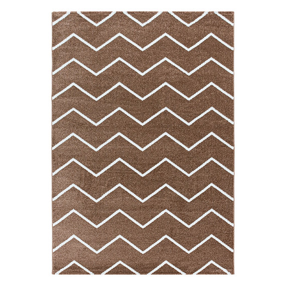 Adana Carpets Laagpolig vloerkleed - Smoothly Weave Bruin Wit