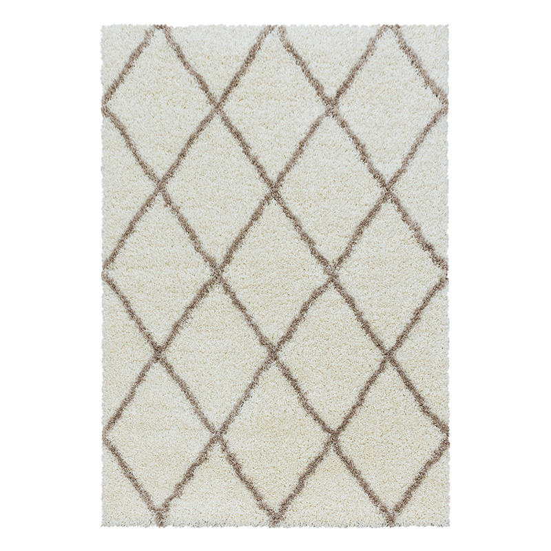 Berber vloerkleed - Agadir Lines Creme/Beige - sfeer