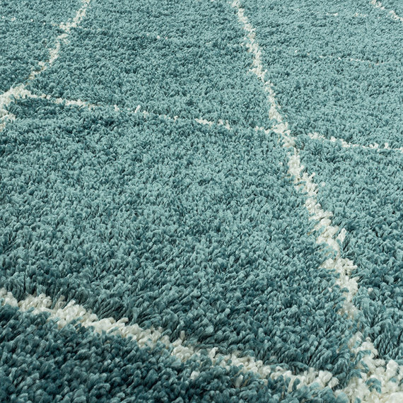 Adana Carpets Rond berber vloerkleed - Agadir Lines Blauw Creme