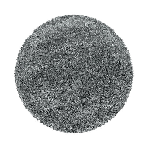 Adana Carpets Rond hoogpolig vloerkleed - Fuzzy Grijs