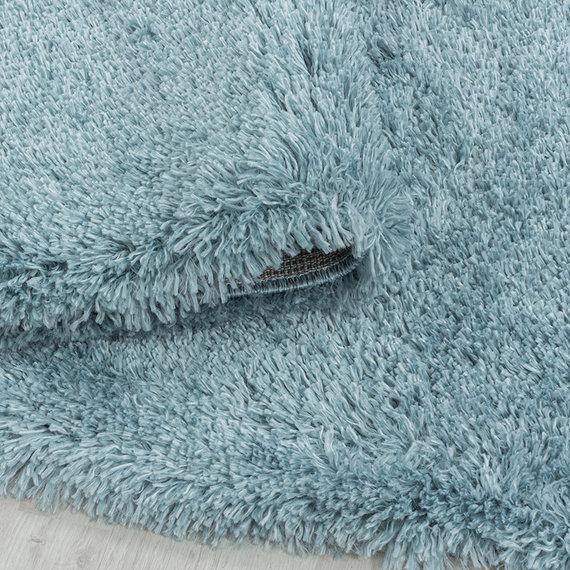 Adana Carpets Hoogpolig vloerkleed - Fuzzy Lichtblauw