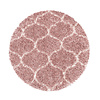 Rond berber vloerkleed - Agadir Circle Roze/Creme - thumbnail