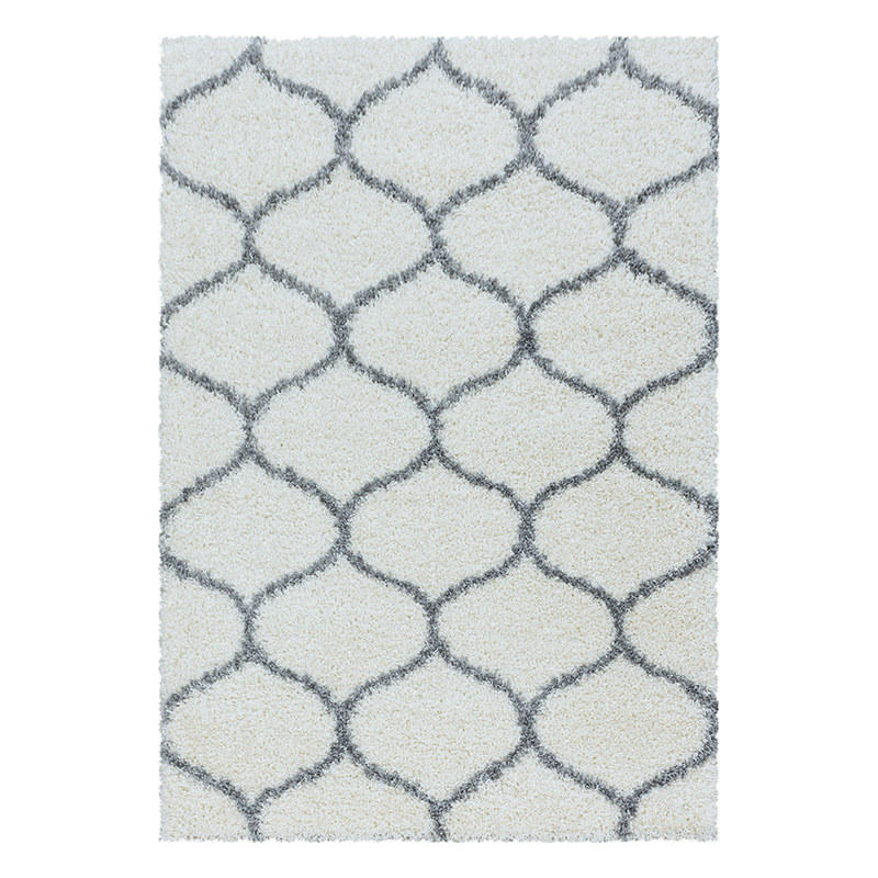 Berber vloerkleed - Agadir Circle Creme/Grijs - sfeer