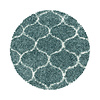 Rond berber vloerkleed - Agadir Circle Blauw/Creme - thumbnail