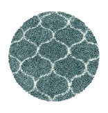 Adana Carpets Rond berber vloerkleed - Agadir Circle Blauw Creme
