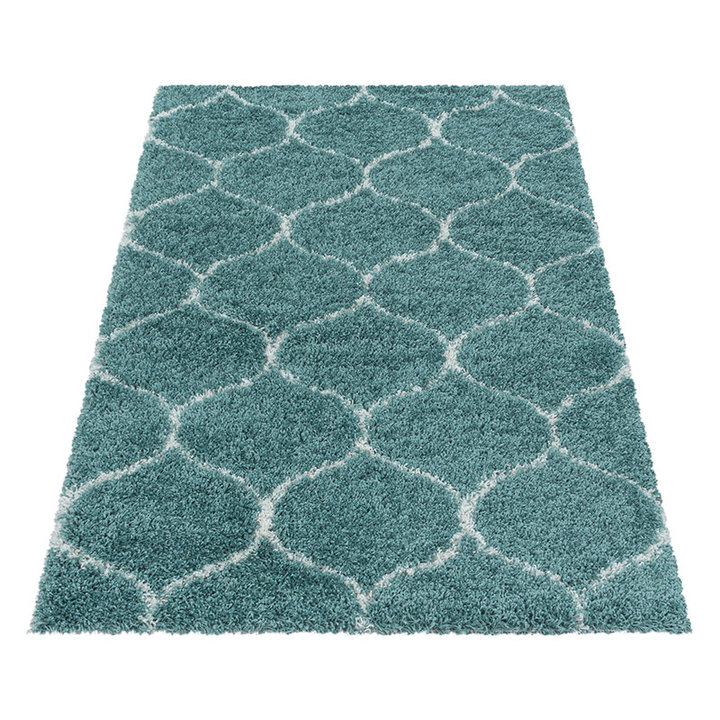 Berber vloerkleed - Agadir Circle Blauw/Creme