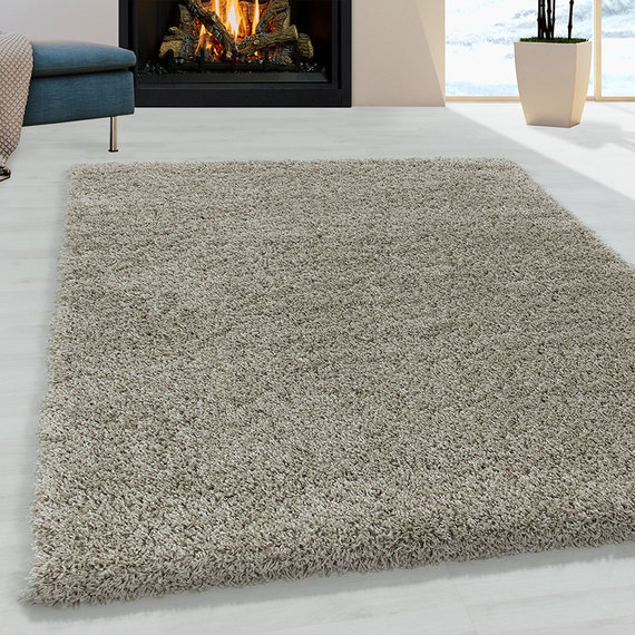 Adana Carpets Hoogpolig vloerkleed - Softy Beige