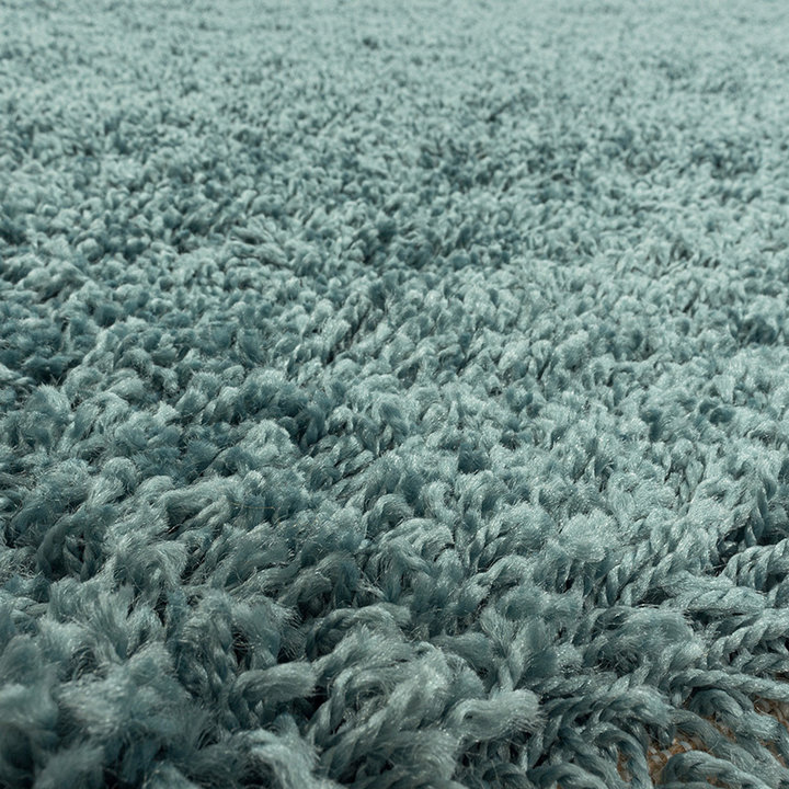 Hoogpolig vloerkleed - Softy Blauw/Groen