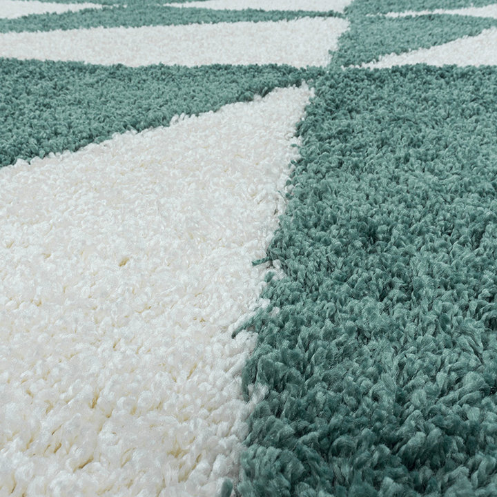 Hoogpolig vloerkleed - Tuggy Blauw