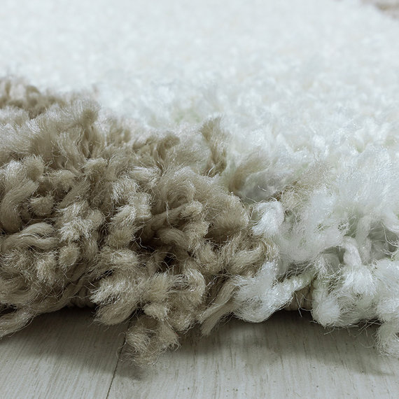 Adana Carpets Rond hoogpolig vloerkleed - Tuggy Beige