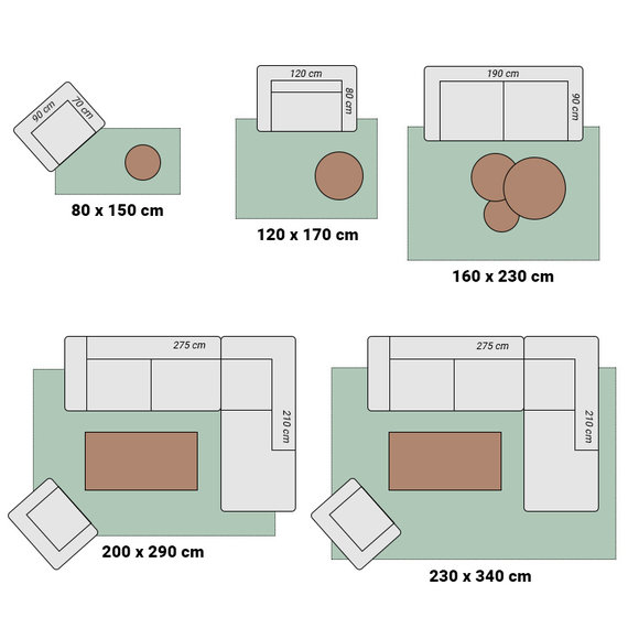 Adana Carpets Retro vloerkleed - Stencil Rectangles Bruin Grijs