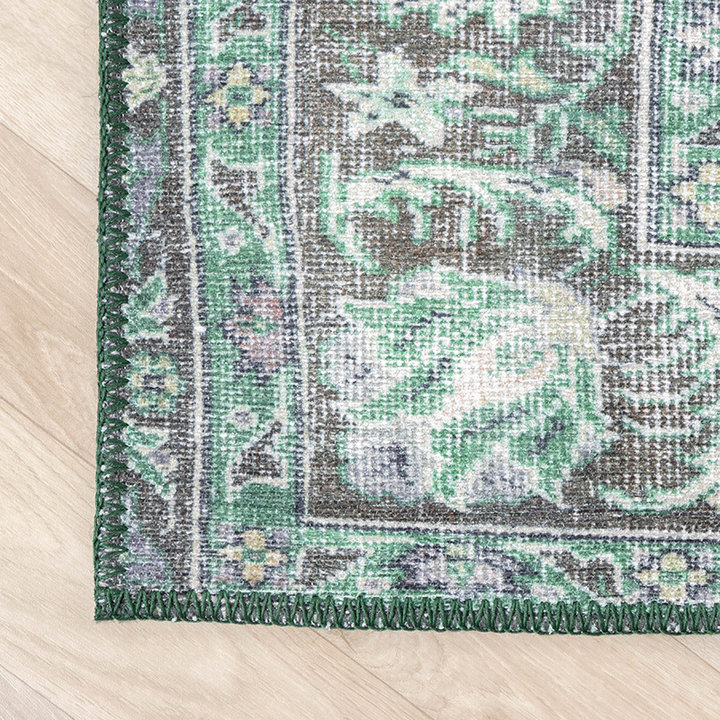 Vintage Vloerkleed - Estate Medaillon Donkergroen