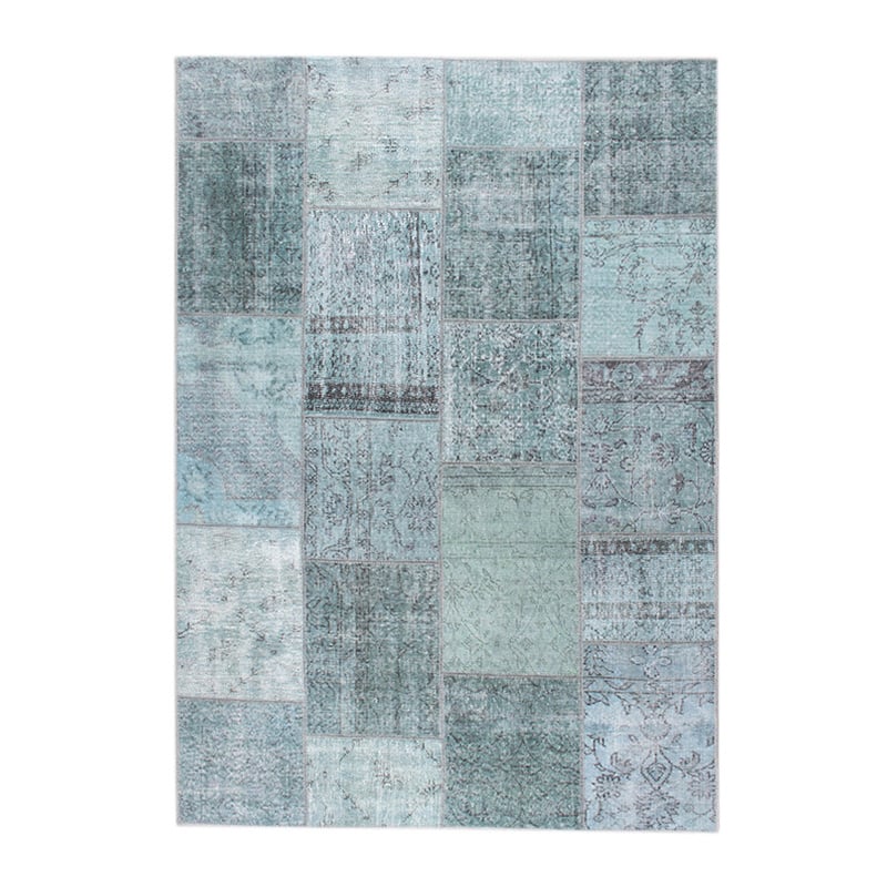 Patchwork Vloerkleed - Estate Blauw/Groen - sfeer