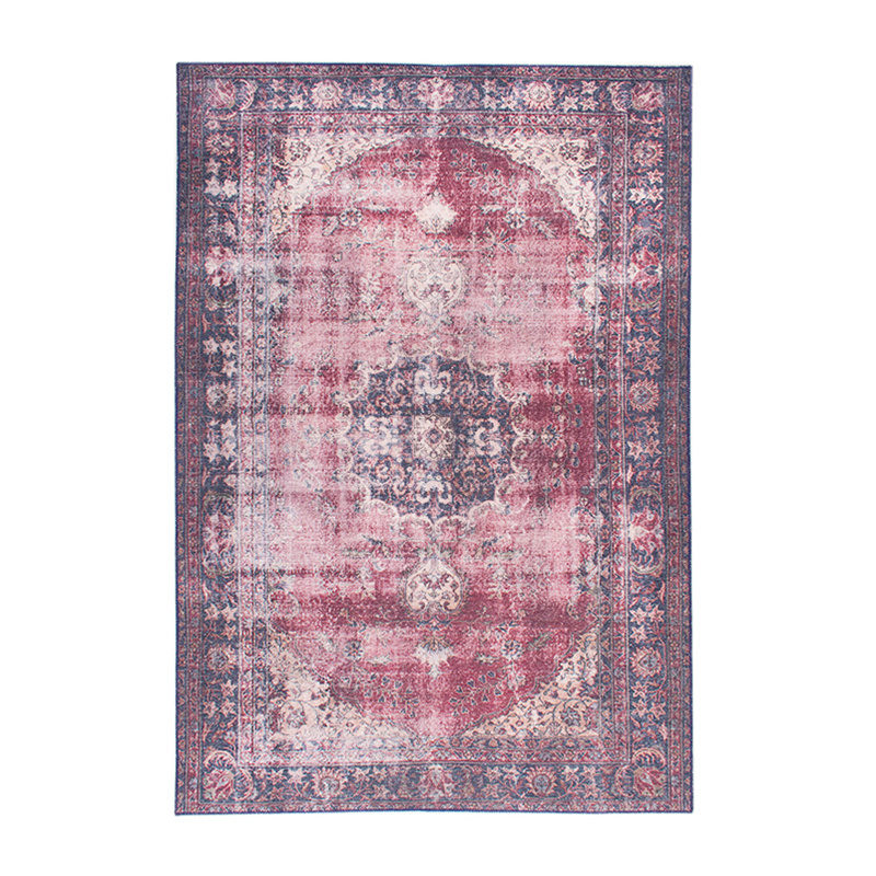 Vintage Vloerkleed - Estate Medaillon Bordeauxrood - sfeer