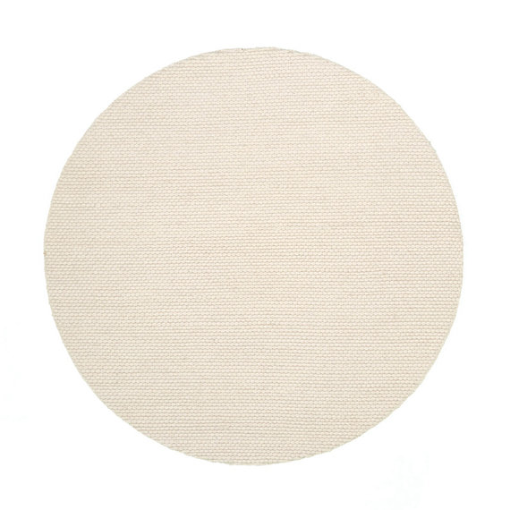 FRAAI Rond wollen vloerkleed - Feline Wit