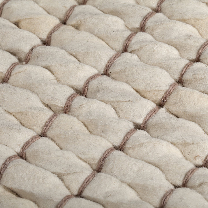 Wollen vloerkleed - Louise Wit