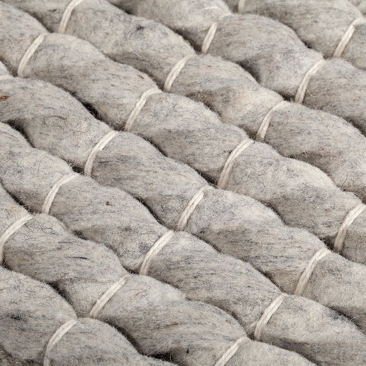 Wollen vloerkleed - Louise Zilver