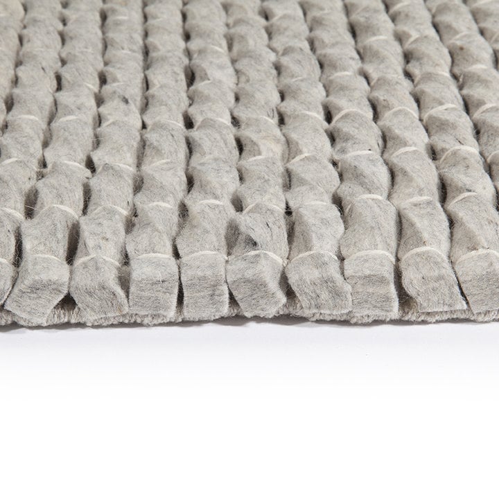 Wollen vloerkleed - Louise Zilver