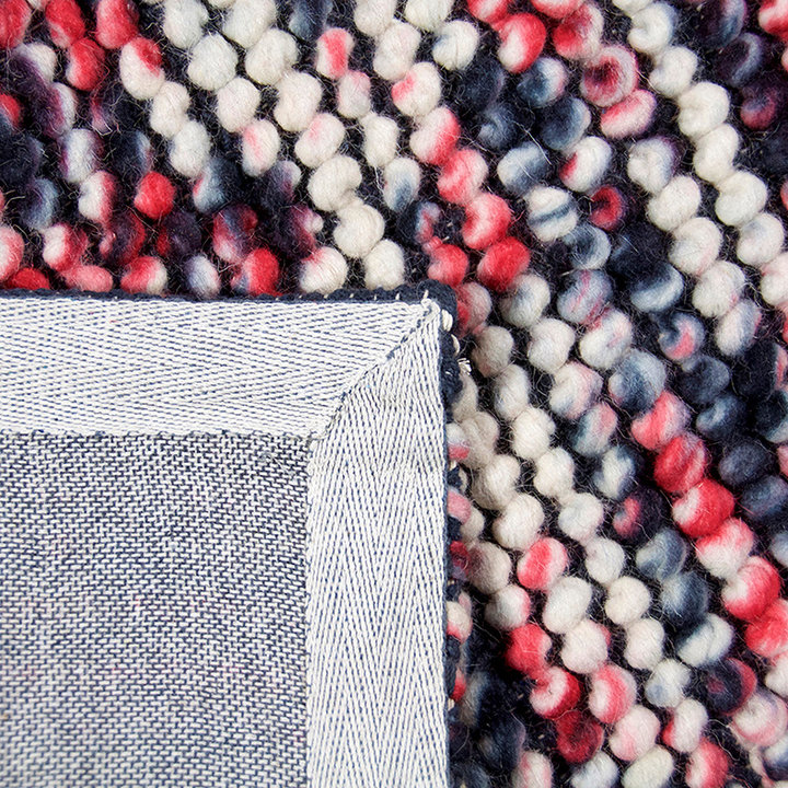 Wol bolletjesvloerkleed - Madeleine Rood