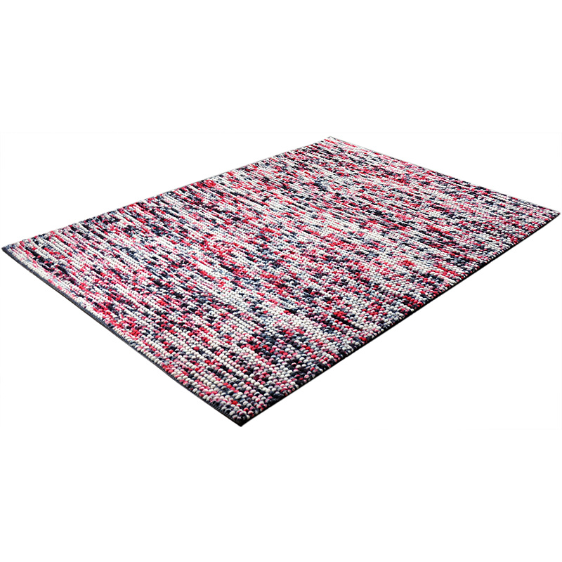 Wol bolletjesvloerkleed - Madeleine Rood - sfeer