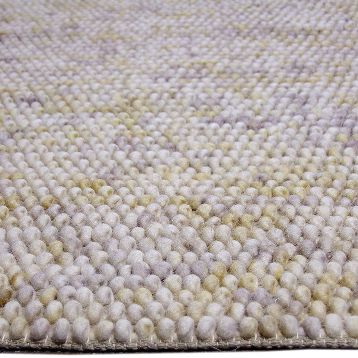 Wol bolletjesvloerkleed - Madeleine Beige/Bruin