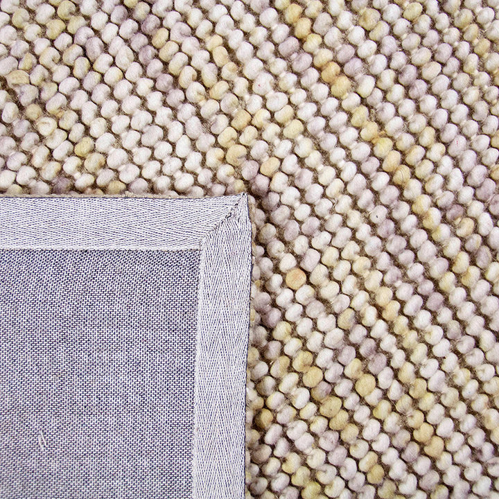 Wol bolletjesvloerkleed - Madeleine Beige/Bruin