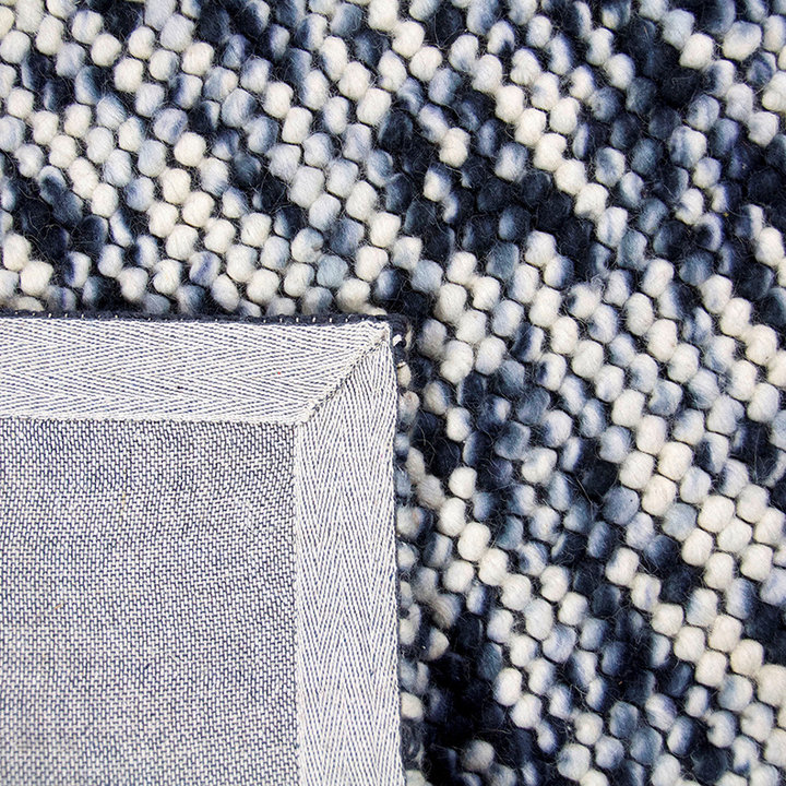 Wol bolletjesvloerkleed - Madeleine Zwart/Wit