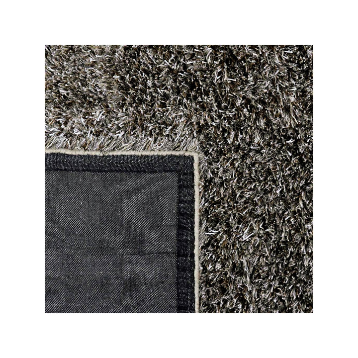 Shaggy vloerkleed - Paulina Beige/Zwart