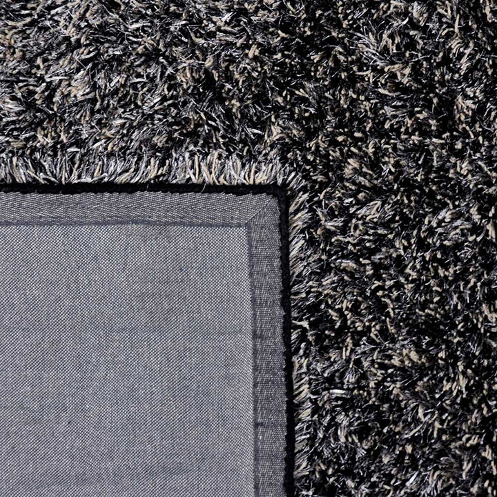 Shaggy vloerkleed - Paulina Zwart/Grijs