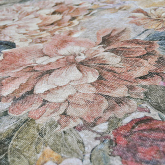 Rebelle Rond Bloemen vloerkleed - Fleur Multi