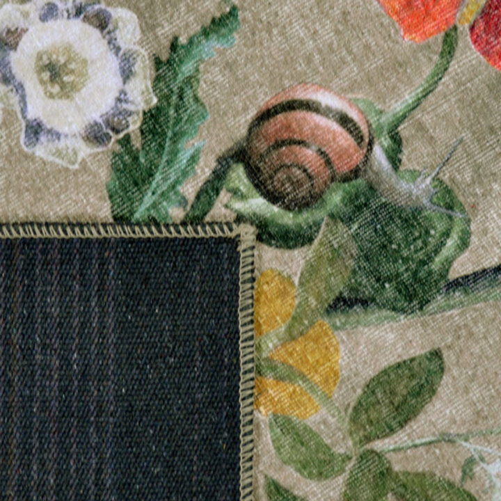 Bloemen vloerkleed - Fleur Beige/Multi