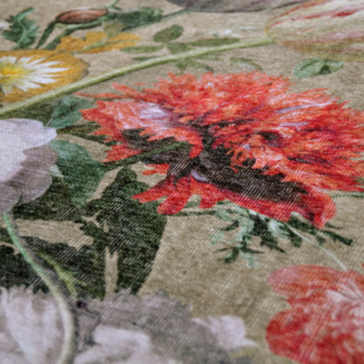 Bloemen vloerkleed - Fleur Beige/Multi