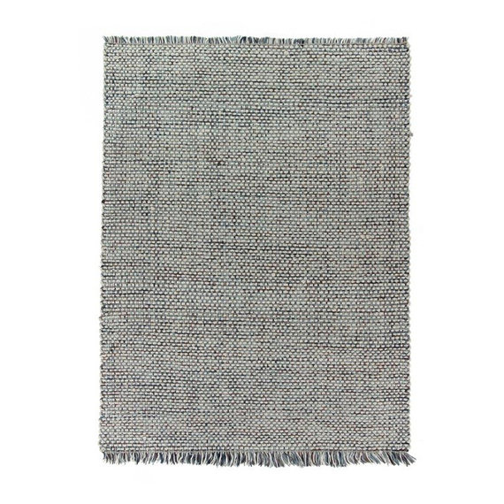 Brinker carpets Wollen vloerkleed - Sunshine Fringe Multicolor Blauw