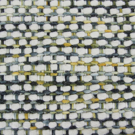 Brinker carpets Wollen vloerkleed - Sunshine Fringe Multicolor Groen