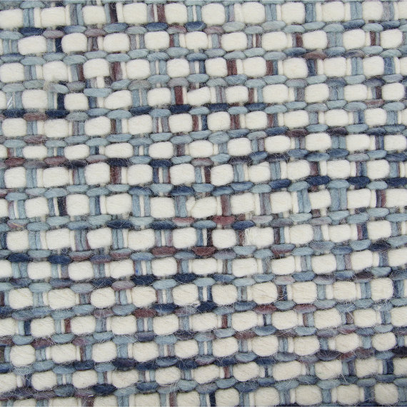 Brinker carpets Wollen vloerkleed - Sunshine Fringe Multicolor Blauw