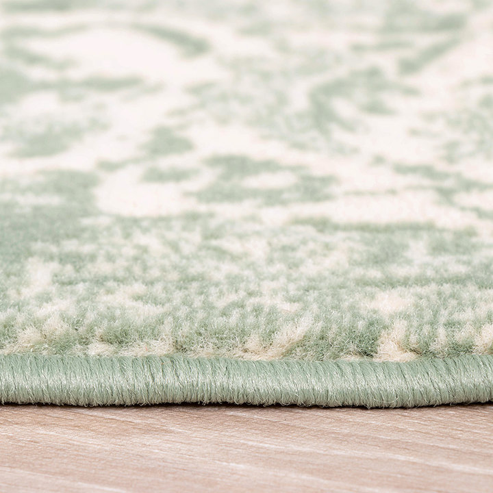 Rond vintage vloerkleed - Wonder Groen