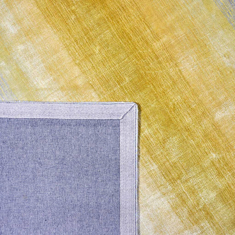 Viscose vloerkleed - Rachelle Geel - sfeer