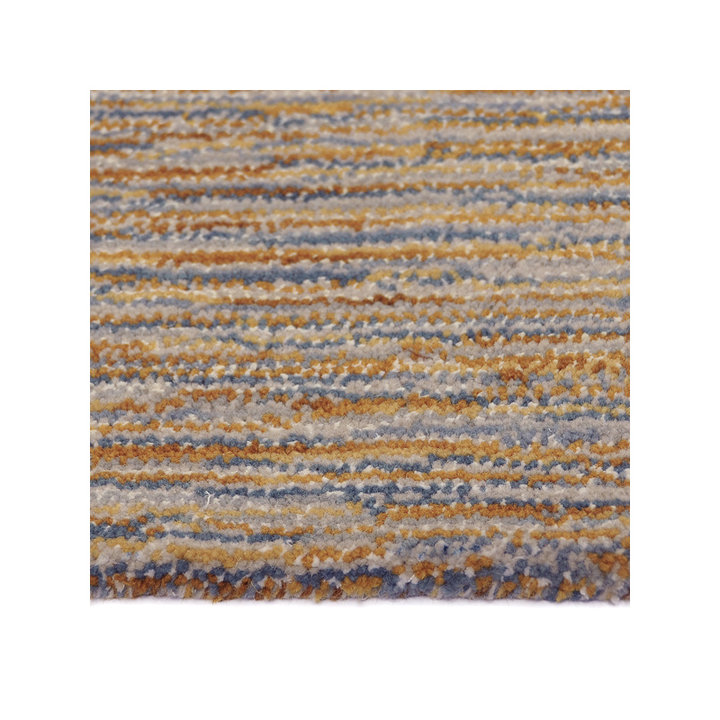 Wollen vloerkleed - Wilena Okergeel/Groen