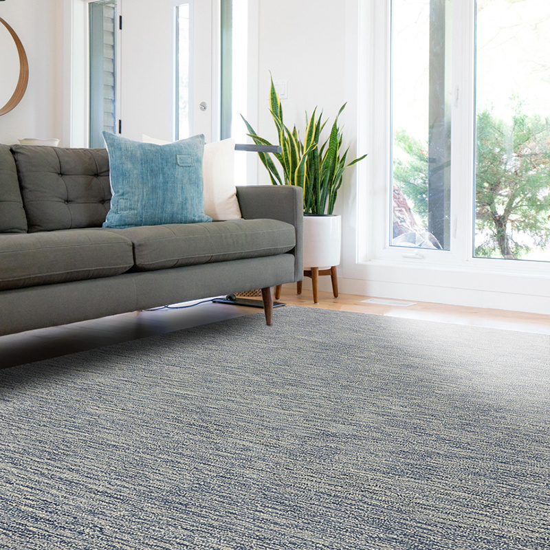 Wollen vloerkleed - Wilena Blauw/Grijs