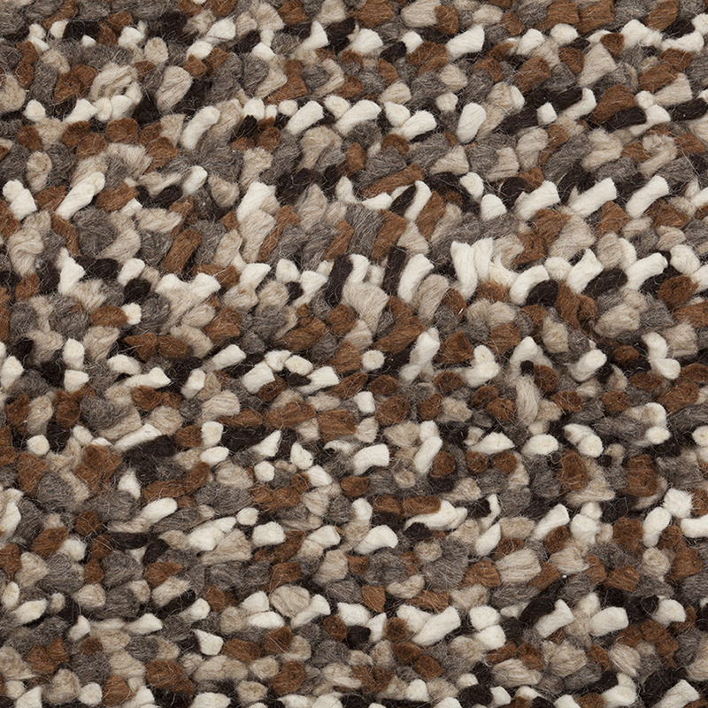 Wollen vloerkleed - Halette Bruin/Wit - sfeer