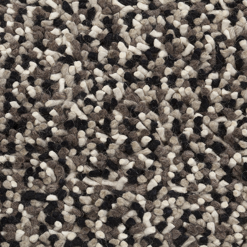 Wollen vloerkleed - Halette Zwart/Wit - sfeer