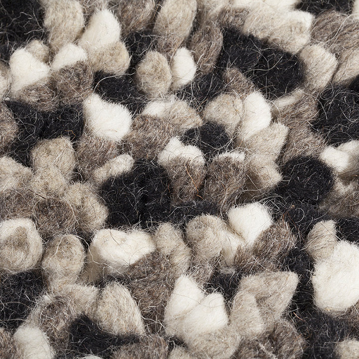 Wollen vloerkleed - Halette Zwart/Wit