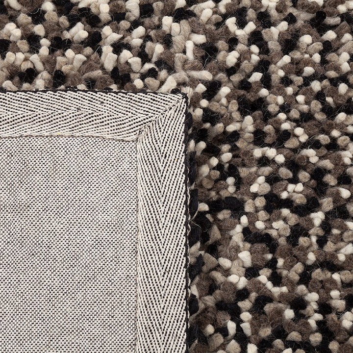 Wollen vloerkleed - Halette Zwart/Wit