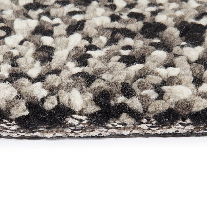 Wollen vloerkleed - Halette Zwart/Wit