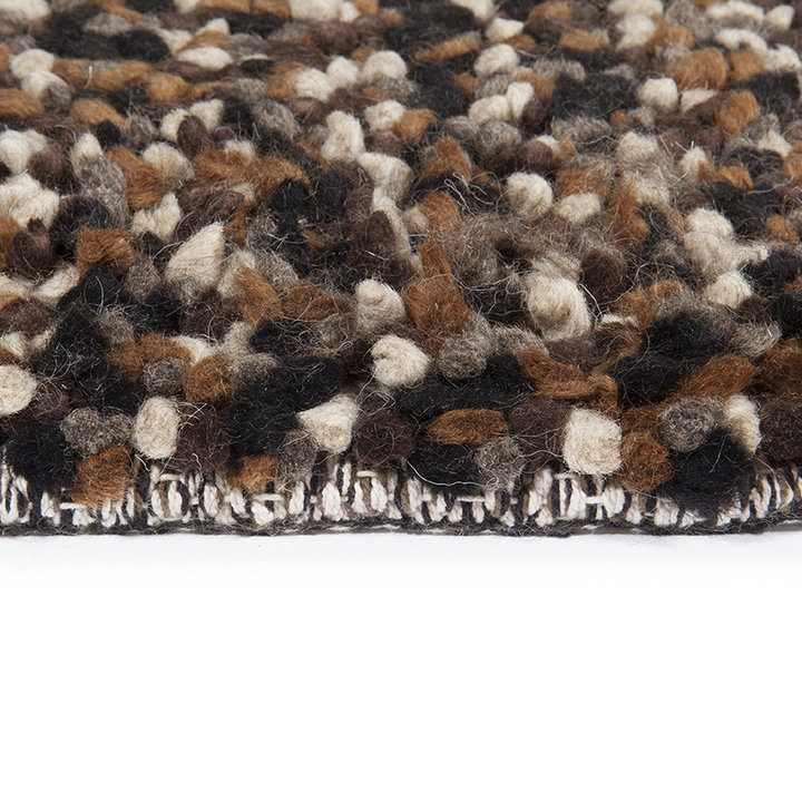 Wollen vloerkleed - Halette Zwart/Grijs