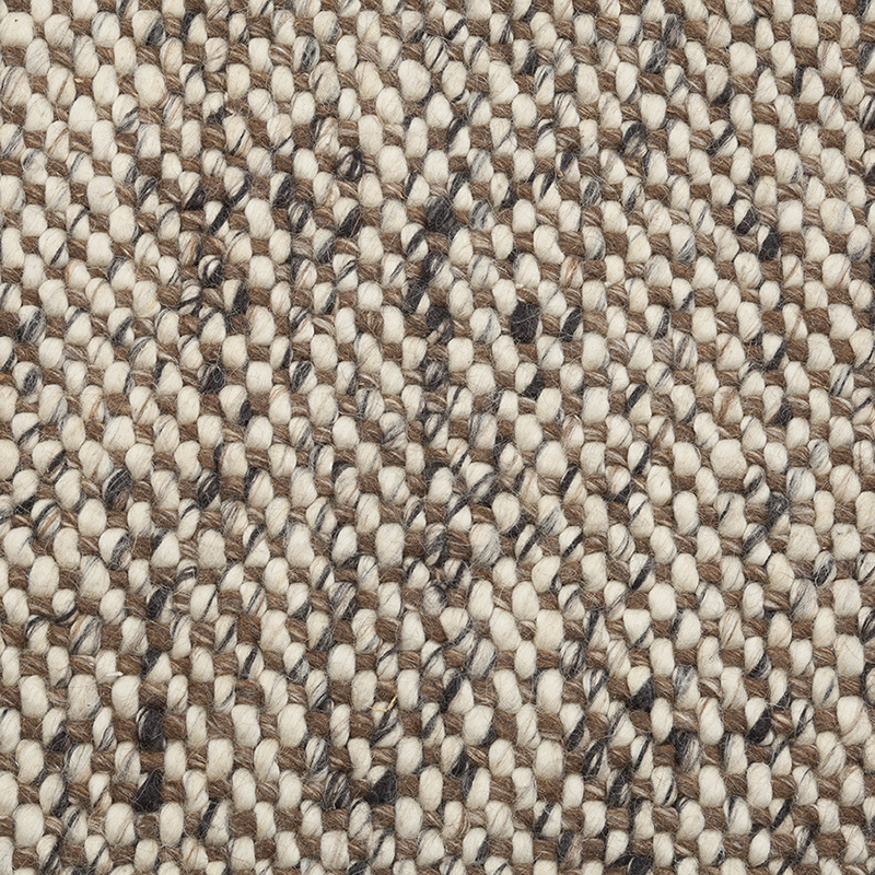 Wollen vloerkleed - Lorraine Bruin/Creme - sfeer