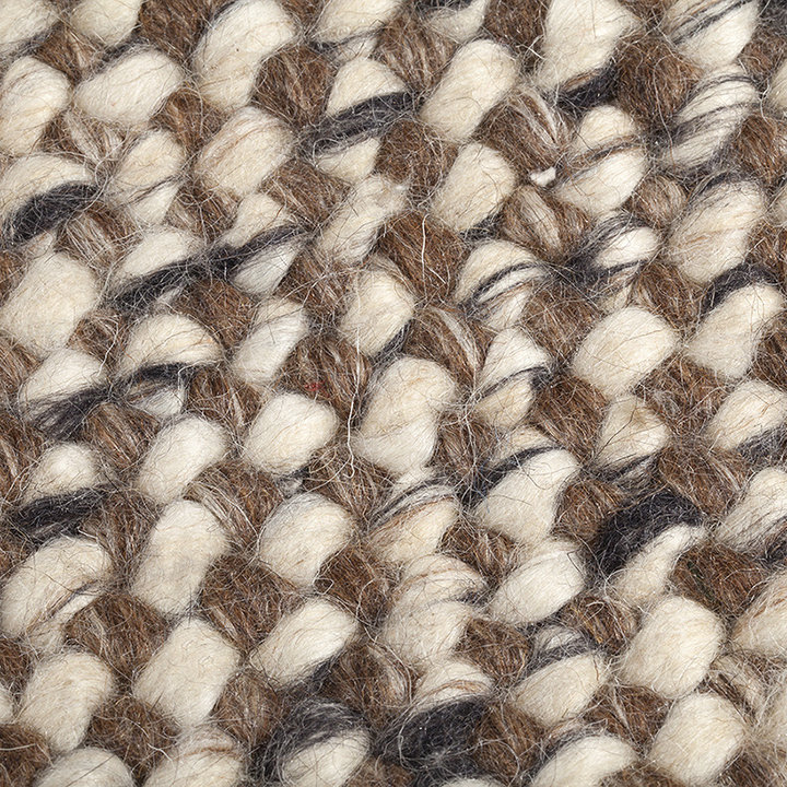 Wollen vloerkleed - Lorraine Bruin/Creme