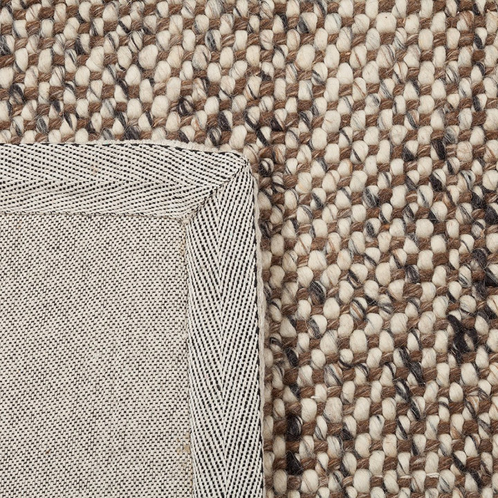 Wollen vloerkleed - Lorraine Bruin/Creme