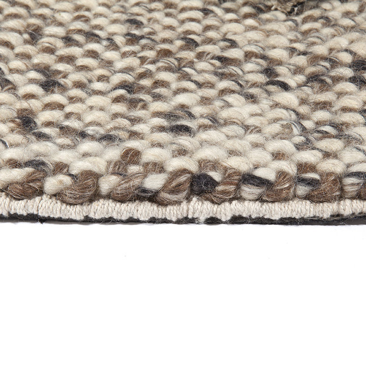 Wollen vloerkleed - Lorraine Bruin/Creme