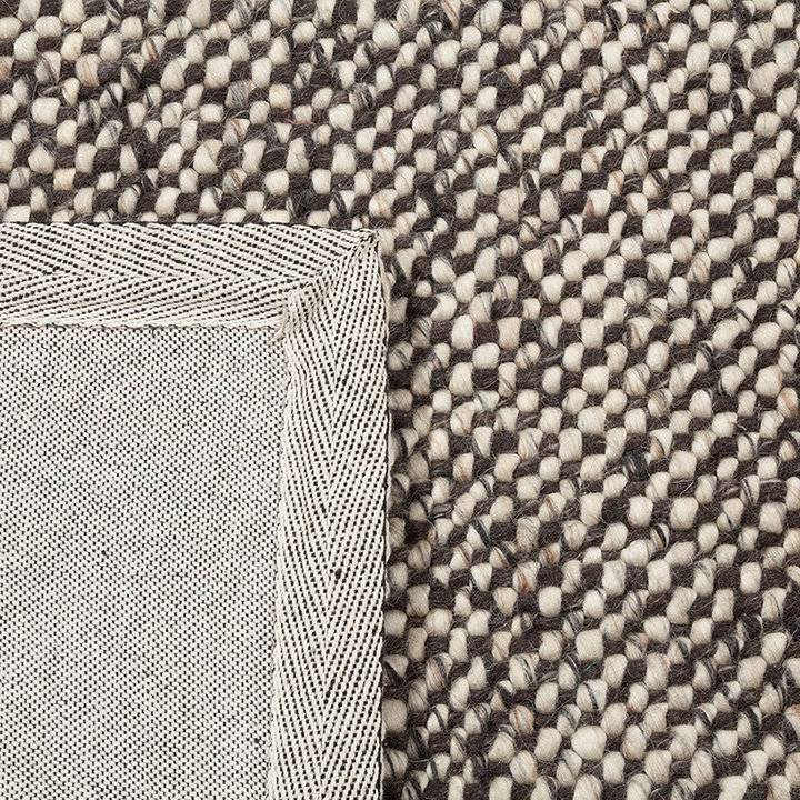 Wollen vloerkleed - Lorraine Donkerbruin/Creme